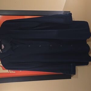 J. Jill Dark Green Velvet Shirt. Size Medium